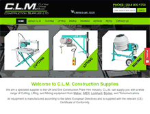 Tablet Screenshot of clm-supplies.com